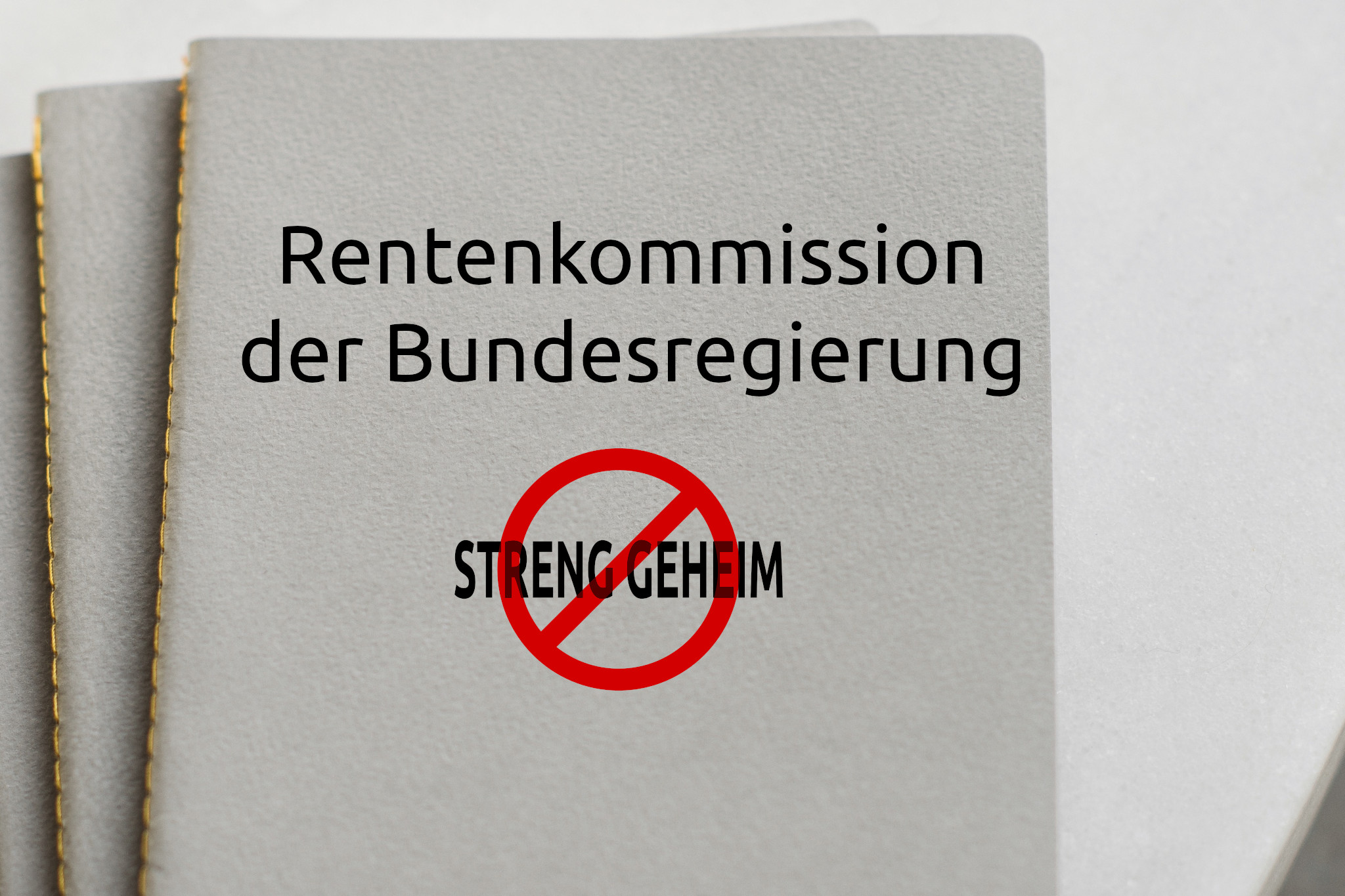 Ende mit der Geheimhaltung bei der Rentenkommission der Bundesregierung.